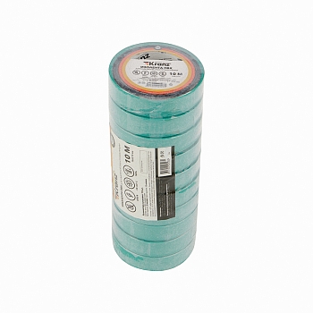 Изолента ПВХ 0,13х15мм, 10м, зеленая KRANZ