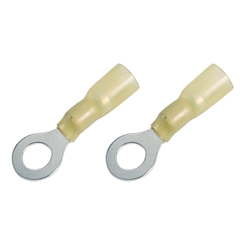 Наконечник кольцевой изолированный термоусаживаемый ø 6.5 мм 4-6 мм² (НКи-т 6.0-6/НКи-т5,5-6) желтый REXANT