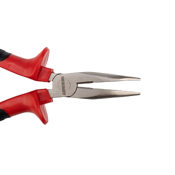 Тонкогубцы изогнутые 160мм никелированные, двухкомпонентные рукоятки REXANT