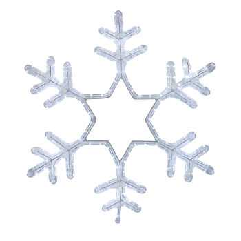 Фигура световая Снежинка цвет белый, размер 55x55 см, мерцающая NEON-NIGHT