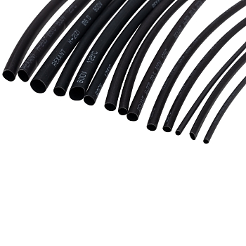 Набор термоусаживаемых трубок ТУТ нг №5 STANDARD 2:1, упаковка 18 шт. по 10 см REXANT