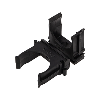 Крепеж-клипса для трубы ø25мм, черная (100 шт/уп) REXANT