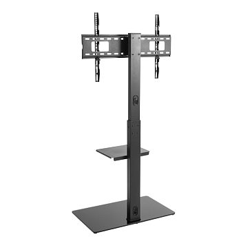 Напольная стойка с кронштейном для телевизора 37"-70", с дополнительной полкой для медиаоборудования, серия PROFI REXANT