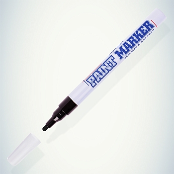 Маркер-краска Slim 2мм, нитрооснова, черный MunHwa