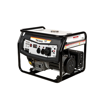 Генератор бензиновый KR8000, 8кВт, 230В, 25л, ручной старт KRANZ