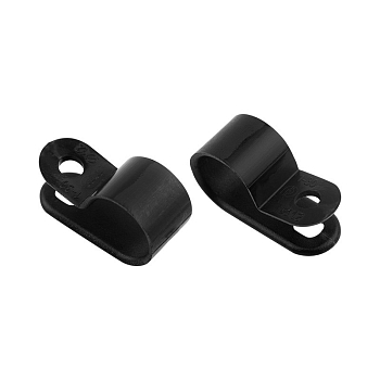 Скоба под винт 12мм, черная (50 шт/уп) REXANT