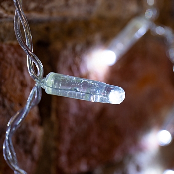 Гирлянда светодиодная Занавес 2х3м 600 LED БЕЛЫЙ прозрачный ПВХ IP65 постоянное свечение 230В нужен блок 303-500-1 NEON-NIGHT