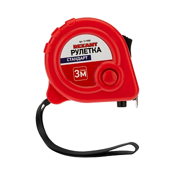 Рулетка измерительная Стандарт, 3м х 16мм REXANT