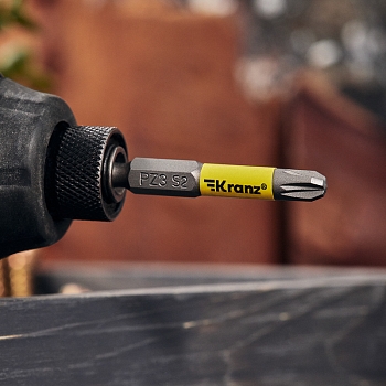 Бита для шуруповерта PZ3х50 мм (2 шт./уп.) Kranz