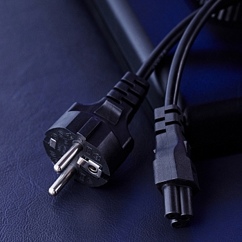 Шнур сетевой, вилка СЕЕ 7/7(Schuko) - разъем IEC 320 C5, кабель 3x0,75мм², 1,8м, для питания ноутбука (пакет ПВХ) REXANT