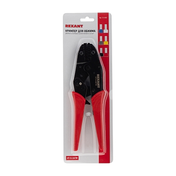 Кримпер HT-5-26TW для обжима двойных штыревых наконечников 2x(0,5-6,0)мм² REXANT