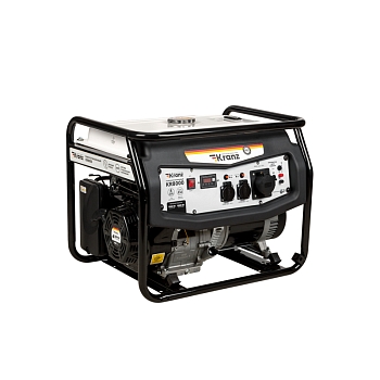 Генератор бензиновый KR8000, 8кВт, 230В, 25л, ручной старт KRANZ