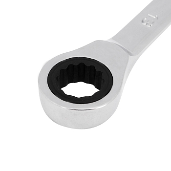 Ключ комбинированный трещоточный 13мм, CrV, зеркальный хром REXANT