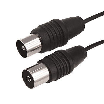 ВЧ-кабель, ТВ-гнездо - ТВ-штекер, 7м, черный REXANT