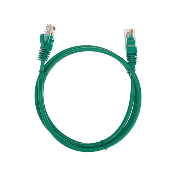 Патч-корд U/UTP, CAT 5e, RJ45-RJ45, 26AWG, LSZH, зеленый, 1м REXANT