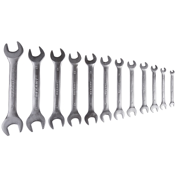 Набор ключей рожковых 6-32мм 12 предметов CrV, зеркальное хромирование REXANT