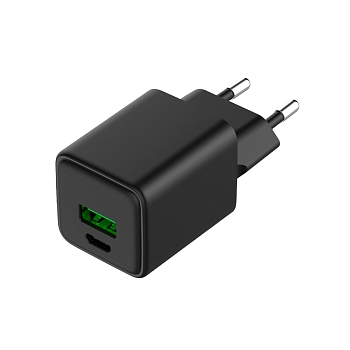 Сетевое зарядное устройство с двумя портами USB-A и Type-C, 30Вт GaN REXANT