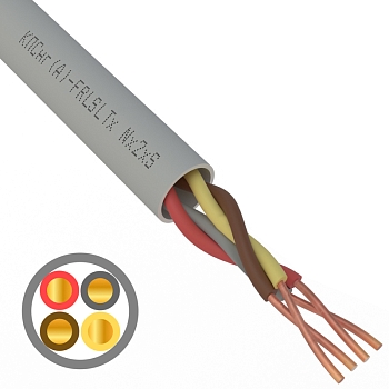 Кабель огнестойкий КПСнг(А)-FRLSLTx 2x2x0,50мм², бухта 200м REXANT