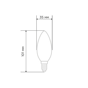 Лампа филаментная Свеча CN35 7,5Вт 600Лм 4000K E27 прозрачная колба REXANT