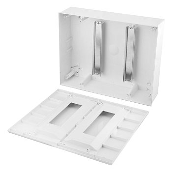 Бокс пластиковый ЩРН-П-24 IP41 белый (белая дверца) KRANZ