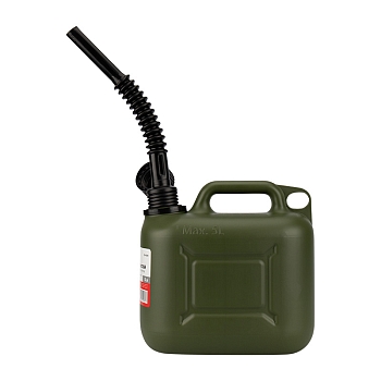 Канистра для ГСМ и технических жидкостей, вертикальная, 5л, пластиковая, усиленная REXANT