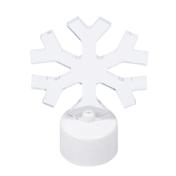 Фигура светодиодная на подставке Снежинка, RGB