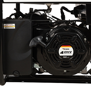 Генератор бензиновый KR8000, 8кВт, 230В, 25л, ручной старт KRANZ