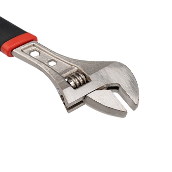 Разводной ключ 250мм никелированный, двухкомпонентная рукоятка REXANT