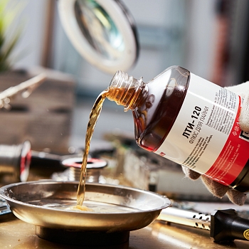 Флюс для пайки, ЛТИ-120, 500мл, флакон REXANT