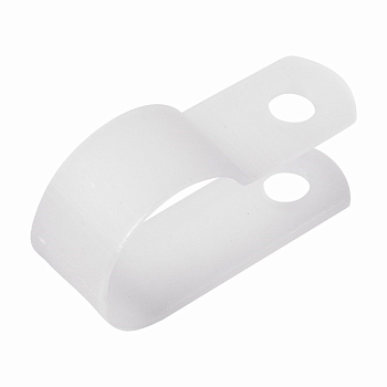 Скоба под винт 16мм, белая (50 шт/уп) REXANT