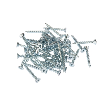 Саморез оконный острый 4,1х30мм, белый цинк, короб (500 шт/уп) KRANZ