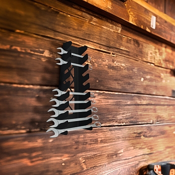 Держатель-органайзер для гаечных ключей, настенный, черный REXANT