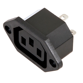 Сетевое гнездо на корпус (1 шт. ) (пакет БОПП) REXANT