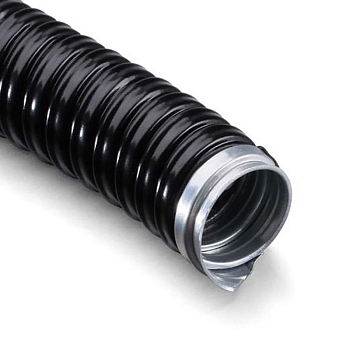 Металлорукав в ПВХ изоляции МРПИнг- 8 (РЗ-Ц-ПВХнг), черный REXANT