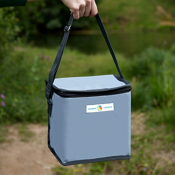 Сумка-холодильник (термосумка) 6л, 2 слоя утепления ЧЕТЫРЕ СЕЗОНА