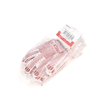 Перчатки х/б с покрытием ПВХ «Точка», 5 нитей, 48-50 г, белые REXANT