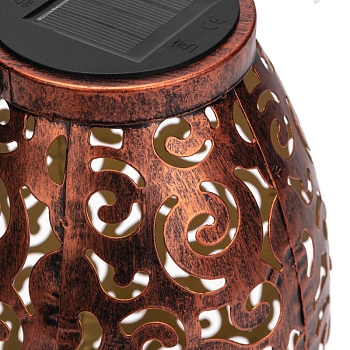 Светильник садовый Фенер, 3000К, встроенный аккумулятор, солнечная панель, коллекция Стамбул REXANT