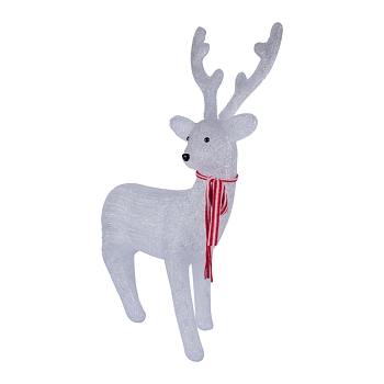 Акриловая светодиодная фигура Северный олень 95х69х30 см, 420 светодиодов, IP65 понижающий трансформатор в комплекте NEON-NIGHT