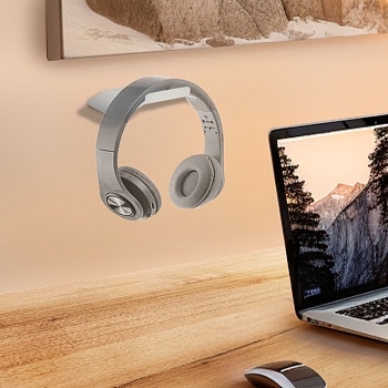 Держатель для наушников, настенный, белый REXANT