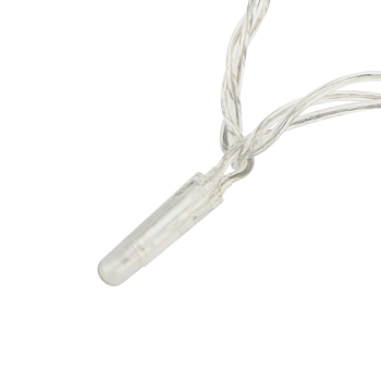 Гирлянда светодиодная Нить 10м 100 LED ТЕПЛЫЙ БЕЛЫЙ прозрачный ПВХ IP65 постоянное свечение 24В соединяется NEON-NIGHT нужен транс-ор 531-100/531-311/531-312