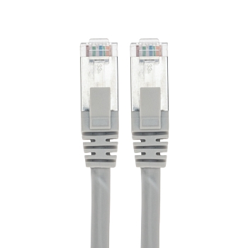 Патч-корд S/FTP, CAT 6A (10G), RJ45-RJ45, 28AWG, LSZH, серый, 3м REXANT