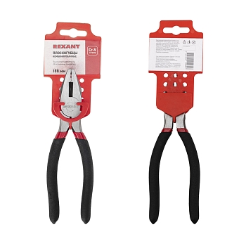 Плоскогубцы комбинированные 180мм, обливные рукоятки REXANT