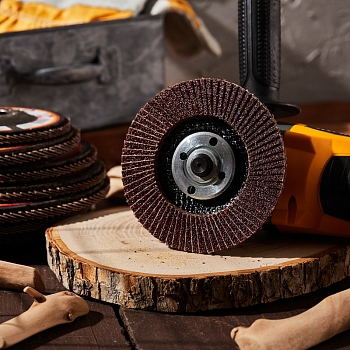 Круг лепестковый торцевой, P60, 115х22,2мм KRANZ