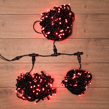 Гирлянда LED ClipLight 24V, 3 нити по 20 м, свечение с динамикой, цвет диодов Красный
