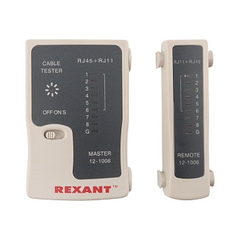Тестер кабеля RJ-45+RJ-11/RJ-12 468 REXANT