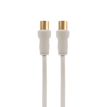 Шнур ТВ гнездо - ТВ штекер, 7м, белый REXANT