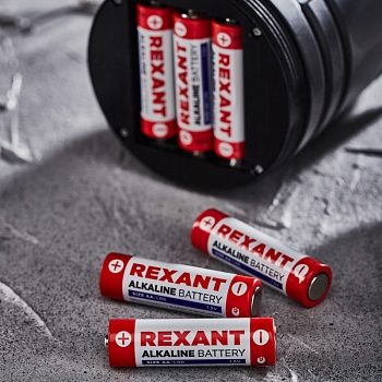 Батарейка алкалиновая AA/LR6, 1,5В, 12 шт, блистер REXANT