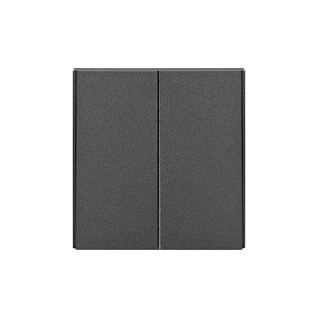 Выключатель STRONG 2 кл 10А с/у графит KRANZ