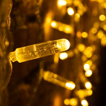 Гирлянда светодиодная Занавес 2х0,8м 160 LED ТЕПЛЫЙ БЕЛЫЙ прозрачный ПВХ IP65 эффект мерцания 230В нужен блок 303-500-1 NEON-NIGHT