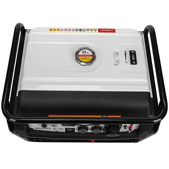 Генератор бензиновый KR5500EA, 5,5кВт, 230В, 25л, коннектор автоматики, электростартер KRANZ